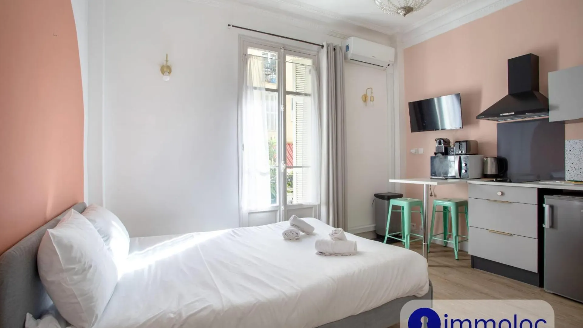 Apartment Charming Air-Conditioned Studio With Balcony Nice